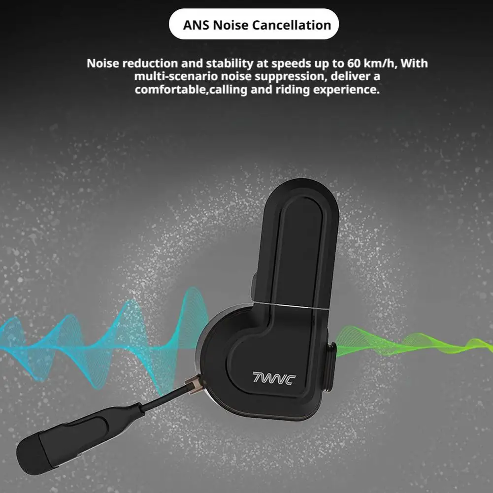 

Bluetooth Helmet Headset, Wireless Motorcycle Helmet Intercom With Mic, Waterproof Hands-free Headphone For Riding Q3w4