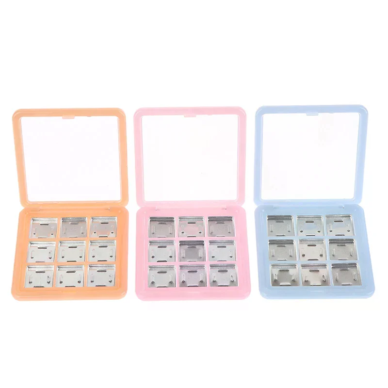 

9 Grids Empty Eyeshadow Case Palette Eye Makeup Storage Dish For Women Girls Makeup Beginners DIY Eye Shadow Tool