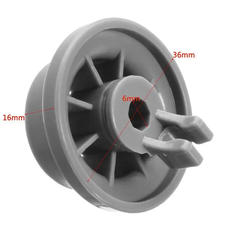A76G 12X Dishwasher Lower Basket Rail Wheels Replacement for Neff for Siemens Grey 165314