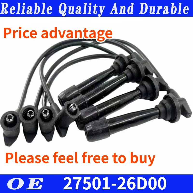 

High quality 2750126D00 2750126D00 Spark Plug Cable Set For Hyandai Elantra 2001-2006 car accessories