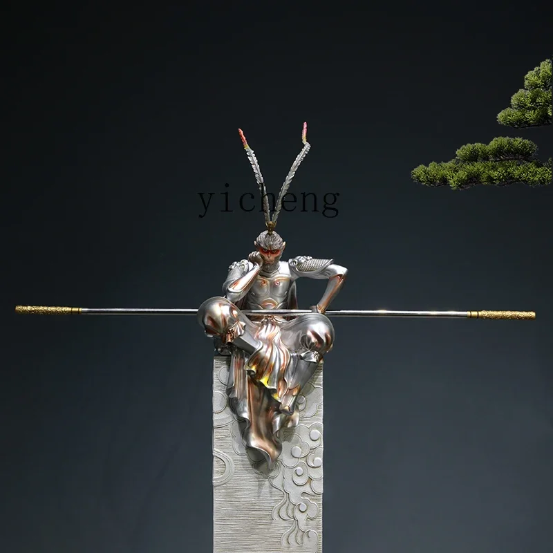 L7-15 office decoration ornament high-end creative large-scale floor-to-ceiling Qitian Dasheng Chinese living room decoration