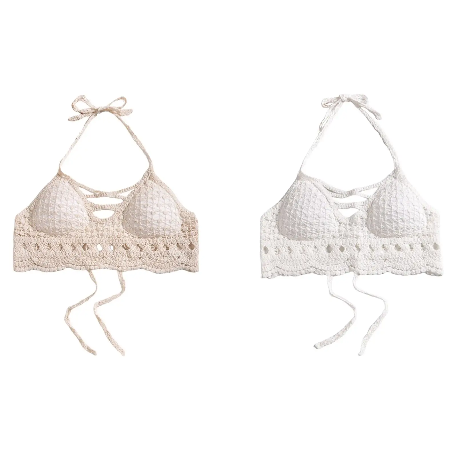 

Beach Crochet Bra Female Beachwear for Club Swim Pool Water Activities Vacation