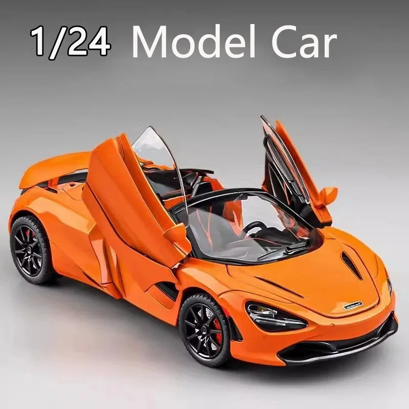 

1:24 имитация сплава 720S, модель автомобиля, звук и свет, игрушечный автомобиль с откатным механизмом, металлический трансформируемый спортивный автомобиль, коллекция для мальчиков, украшения, подарок