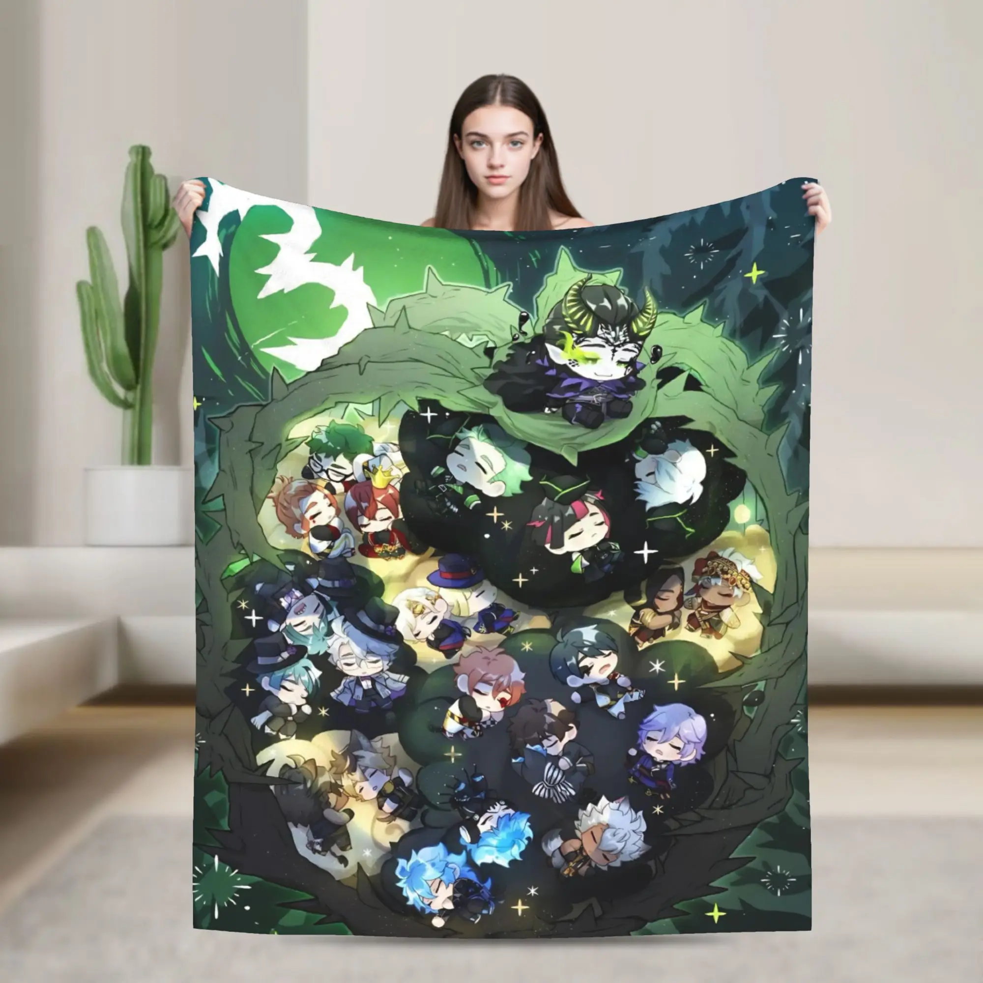 T-Twisteds Game W-Wonderlands Blankets Velvet Summer Air Conditioning Anime Game Ultra-Soft Throw Blankets for Sofa Bedspreads