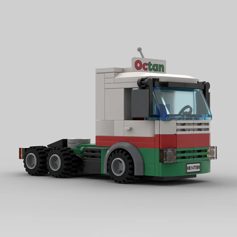 287 stks Klassieke Stad Voertuig 6 Brede Transit Truck Bouwstenen Model Bricks Display Collectie Kinderspeelgoed Geschenken