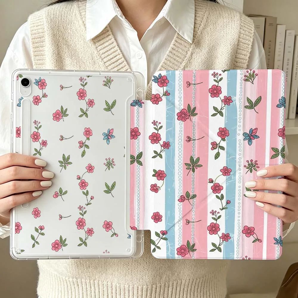 Art Minimalist Floral Soft For Samsung Galaxy Tab S6 S7 S8 S9 S10 A8 A9 A11 Lite FE Plus 3Y Tablet Case