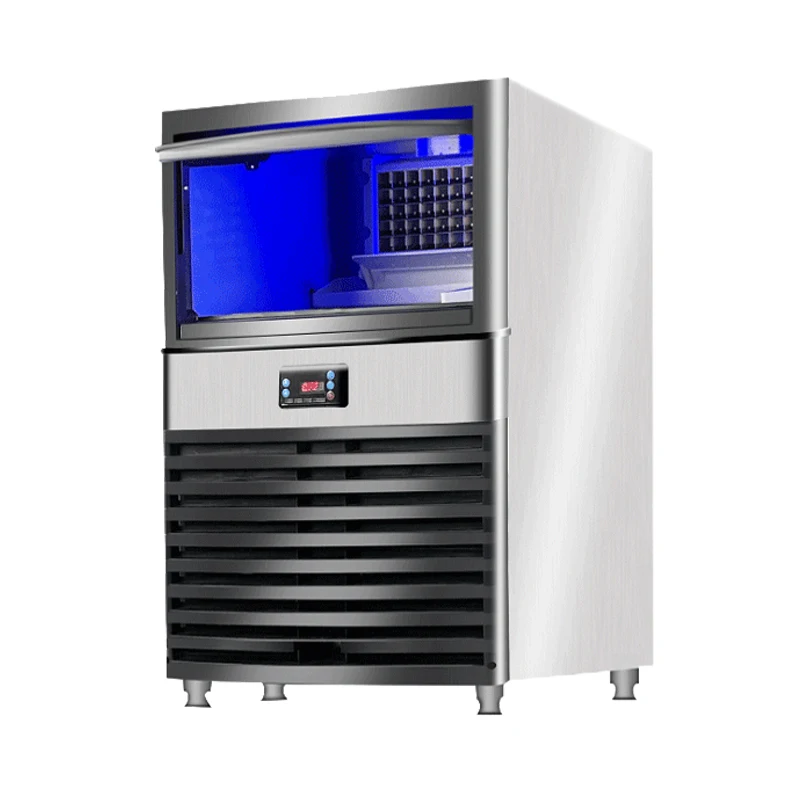 آلة صنع الثلج 80 كجم صانع كتل مكعبات الثلج آلة صنع الثلج التجارية الأوتوماتيكية لسعر الأعمال