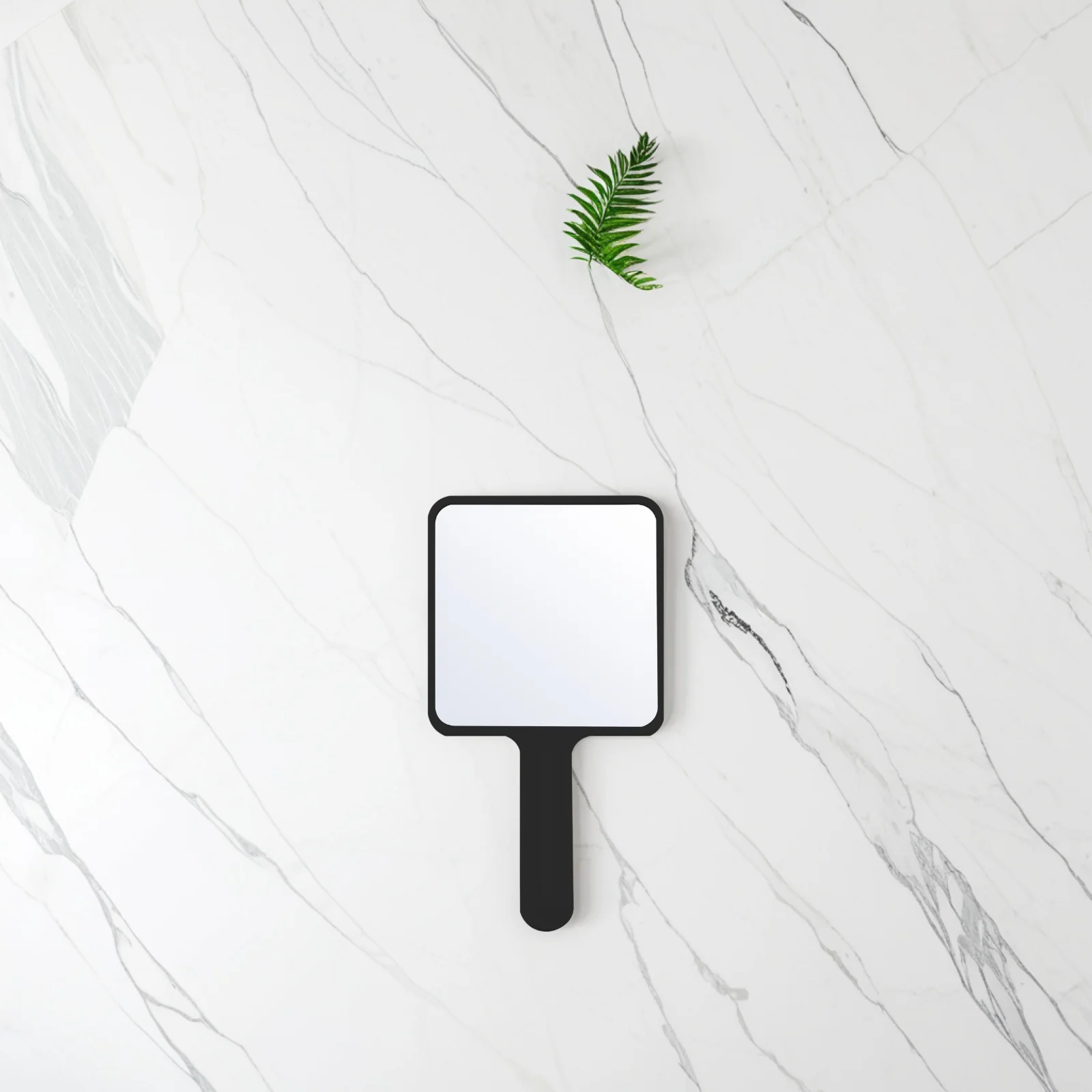 Espelho portátil para maquiagem, superfície transparente para verificação de maquiagem, barbeiros, salão de beleza, meninas e mulheres