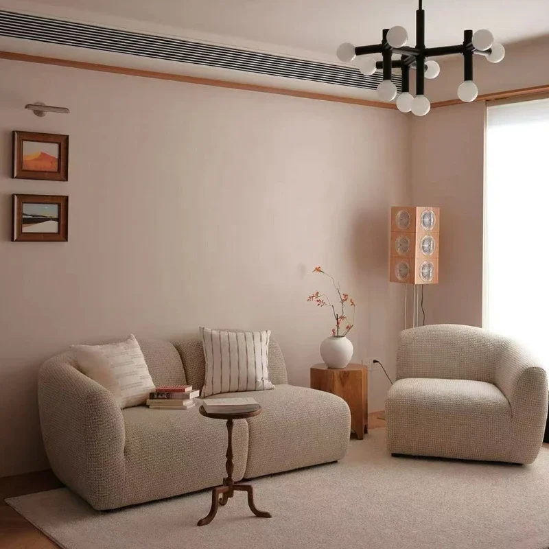 Sofa fabric removable and washable module small apartment living room bedroom sofa