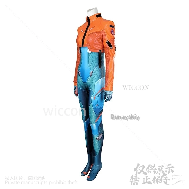 Anime Game Overwatch 2 Cosplay Juno Costume Jumpsuit Coat Wig Suit For Girls Woman Halloween Christmas Party Cos Customized