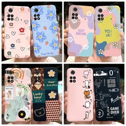 For Xiaomi Poco M4 Pro Phone Case Cute Cartoon Macaroon Silicon Soft Case For Xiaomi Poco M4 Pro 4G 5G Back Cover PocoM4 M 4 Pro