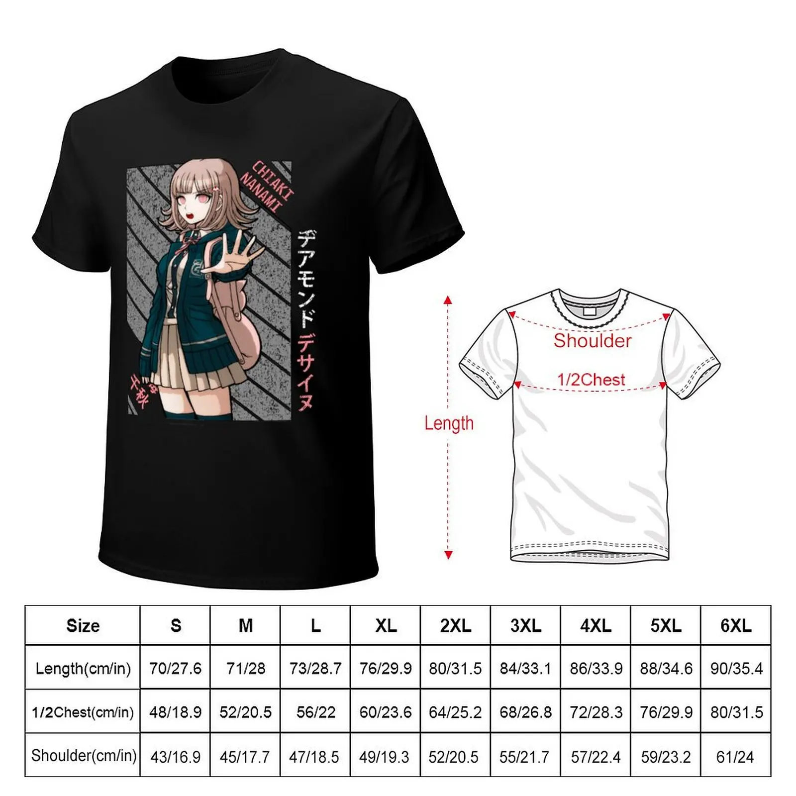Chiaki Nanami - Super DanganRonpa 2 T-Shirt Dry Fit Running Short Sleeve Top