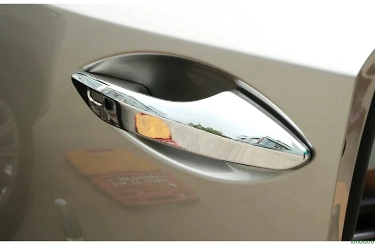 Chrome Car Door Handle Cover Stickers Styling Accessories For Lexus RX NX RX350 RX450h RX200t NX200t NX300 NX300h 2016-2021 view 3