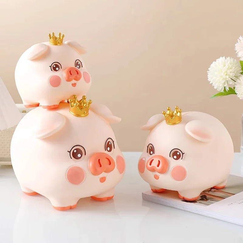 

Kids Pig Money Boxes Lucky Family Does Not Open Cute Euro Coin Piggy Bank Mystery Shop Secret Kawaii Skarbonka Home Products