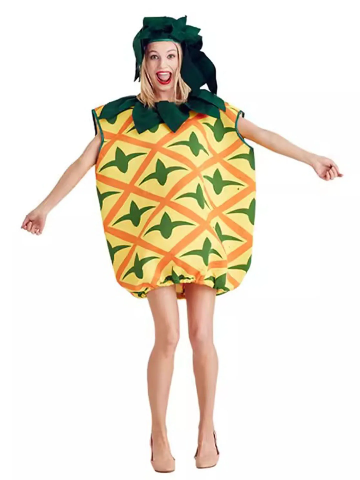 Halloween Green Lemon Red  Costume Adult Food Funny Party Banana Orange Grape Tomato Red Grape Costume Ladies Fashion view 5