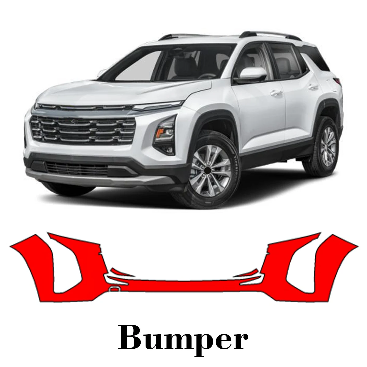 

Car Precut Paint Protection Film Front Bumper Anti-scratch Exterior TPU PPF For Chevrolet Equinox 2025