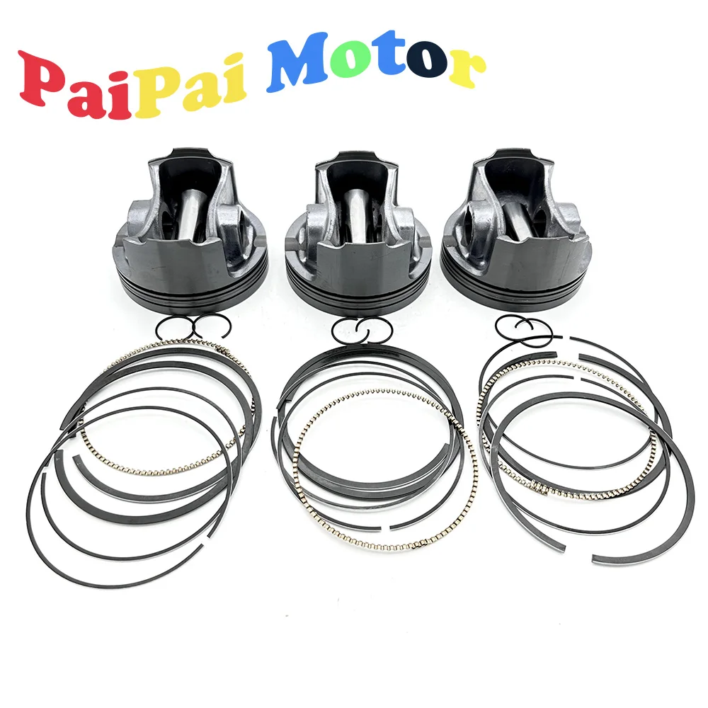 

Set of 3 For Sea-Doo 1630 4-Tec RXT RXP 300 HP 2016-2025 Standard Platinum Piston Kit 420892738