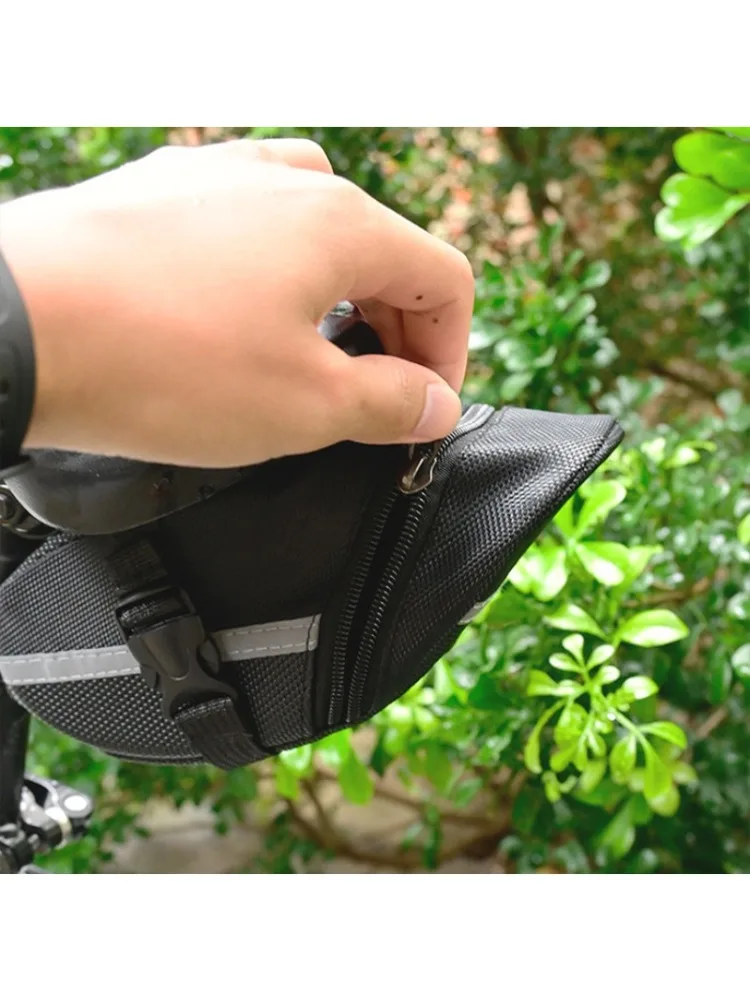 AliExpress NONE Reflective Cycling Saddle Bag, Portable Waterproof Bike Seat Storage for Mountain Road Bikes, Holds Essentials