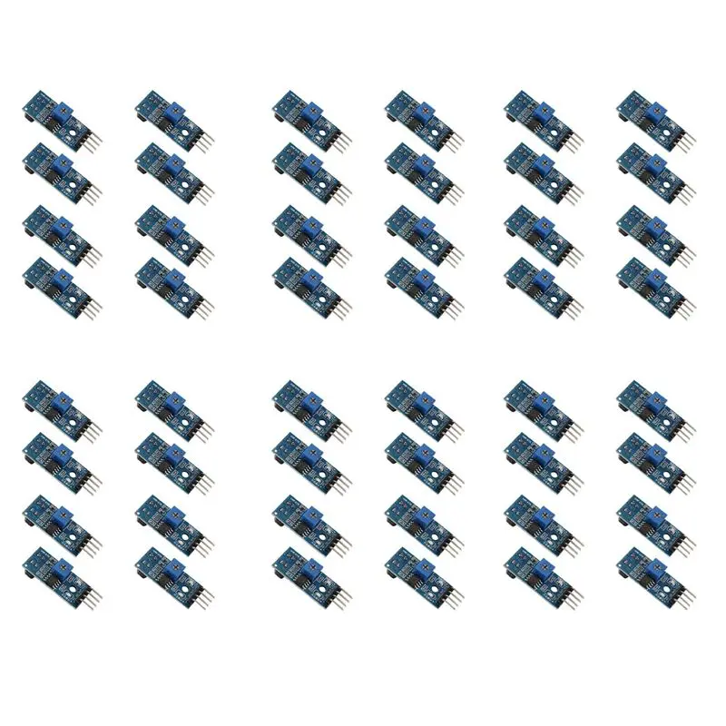 48Pcs TCRT5000 Infrared Reflective Sensor IR Photoelectric Switch Barrier Line Track Module For Arduino Smart Car Robot