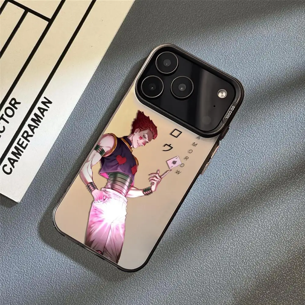 اليابان أنيمي هنتر H-Hunter جراب هاتف آيفون 17 16 15 14 13 12 11 برو ماكس الهواء ماتي ليزر أورورا للصدمات فوندا