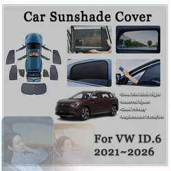 Car Window Magnetic Sunshades Fit For Volkswagen ID.6 Crozz VW ID6 ID.6X 2021~2026 Sun Window Visor Windshields Auto Accessories