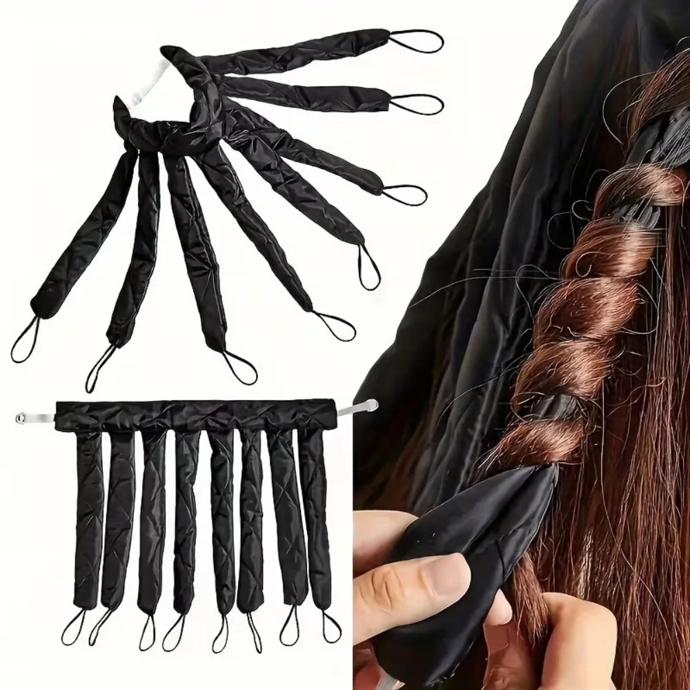 2Pcs Heatless Curling Iron Headbands Night Cap Octopus Curling Iron Soft Overnight Curling Iron Soft Headband Hair Styling Tools
