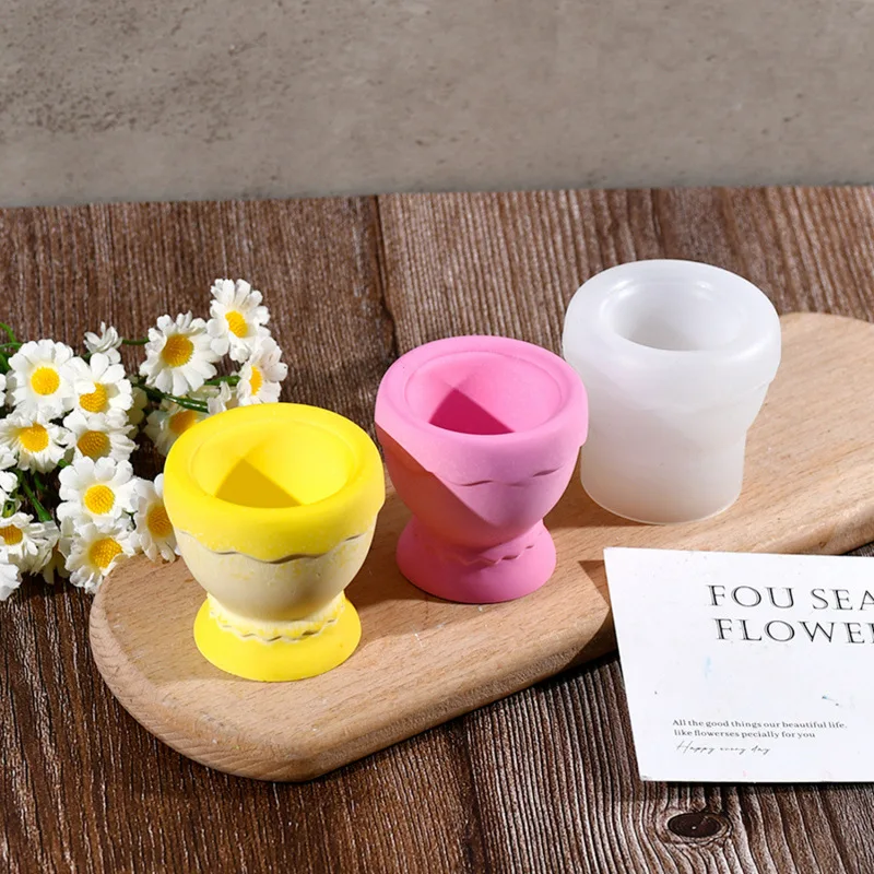

Eggs Holder Silicone Holder Molds Diy Eggshell Candle Cup Silicone Mold, Aromatherapy Candlestick Plaster Mold