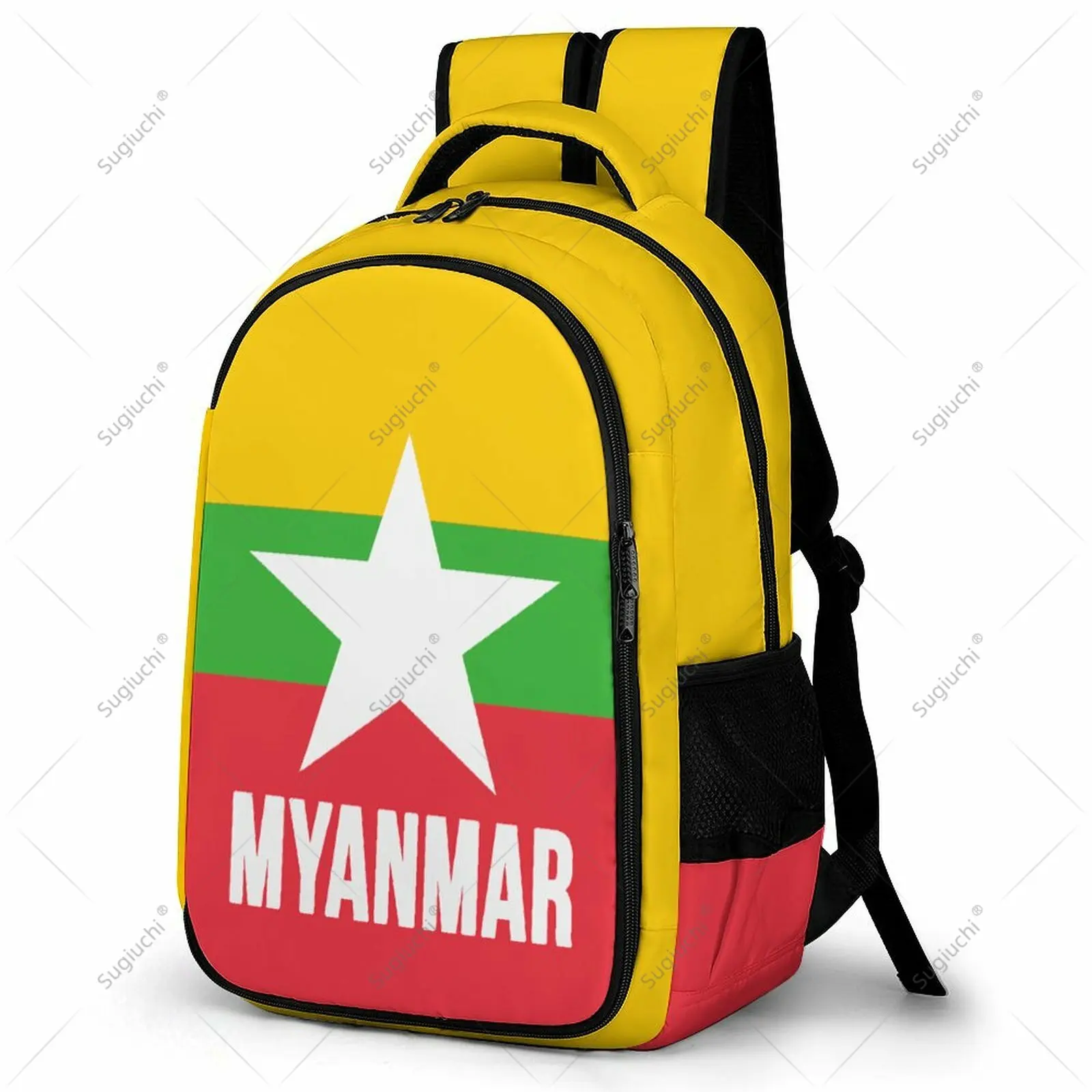 

Backpack Myanmar Flag Student Schoolbag Smart Business Travel Leisure Backpack Laptop Back Pack Office Work Bag