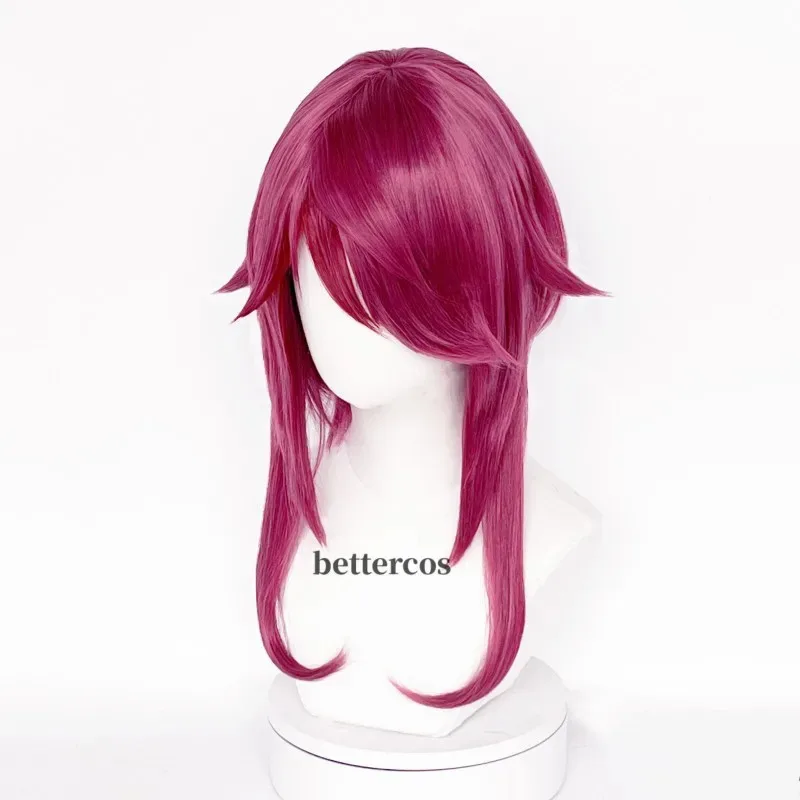 Rosalia Cosplay Purple Red Heat-Resistant Synthetic Wig, suitable for Halloween and Christmas parties