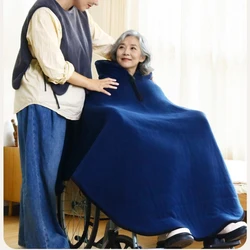 휠체어 따뜻한 숄, 야외 방풍 담요, 매우 두꺼운 벨벳, 가정 어깨 목, 따뜻한 원피스 망토, 방한 숄