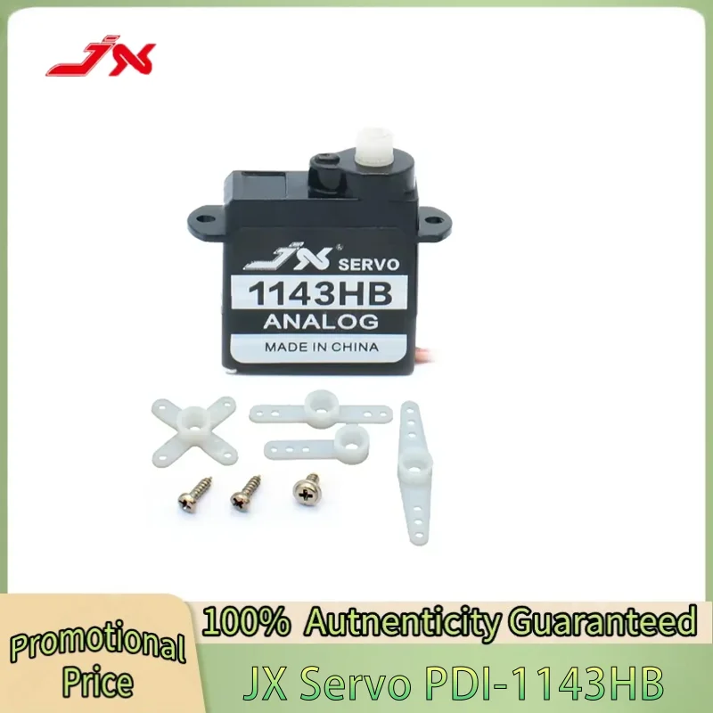 

JX Micro Servo PDI-1143HB 0.55kg 3.7g Plastic Gear Mini Coreless Digital Servo for Fixed-wing Helicopter RC Model