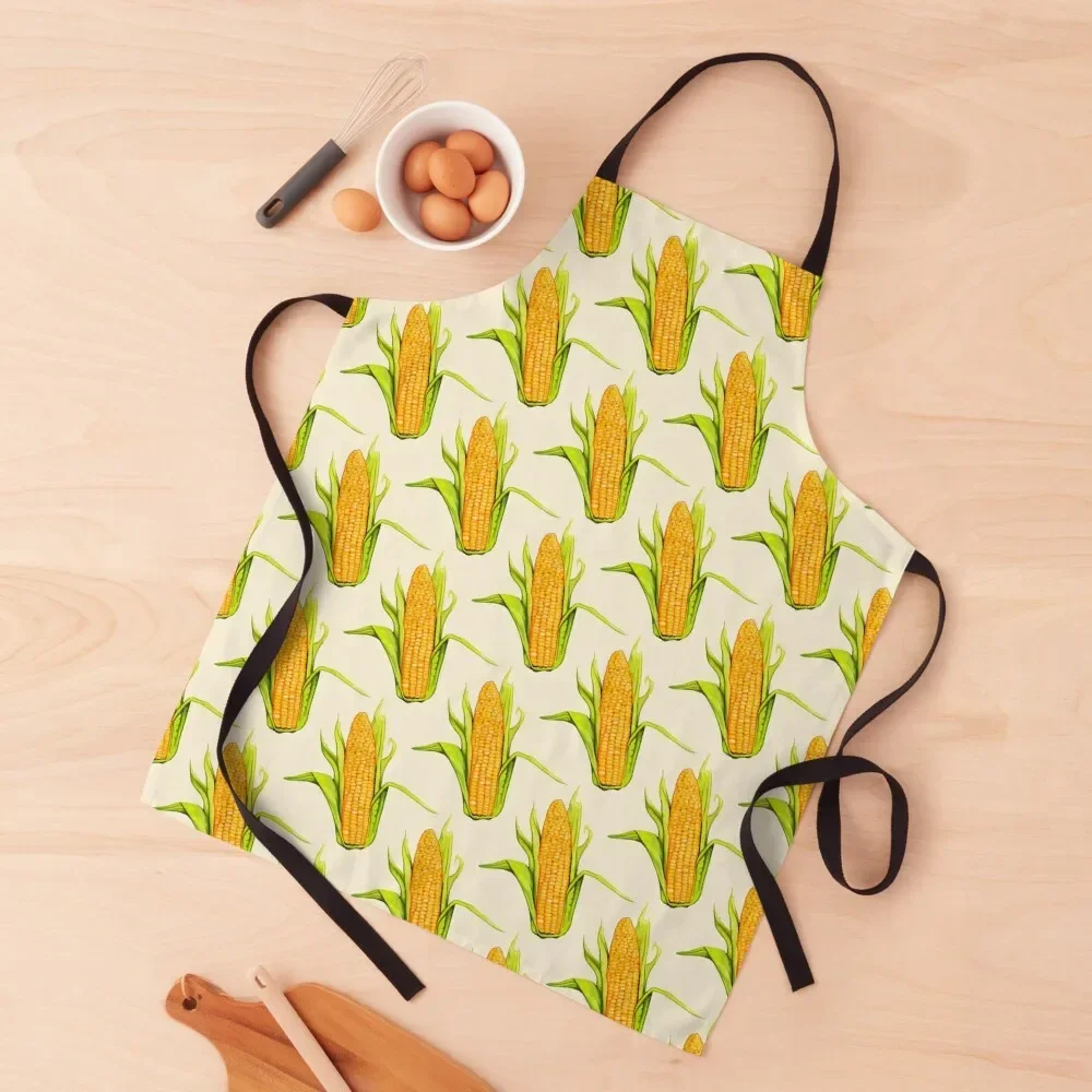 Corn Pattern Apron cooks clothes men's barbecue Apron