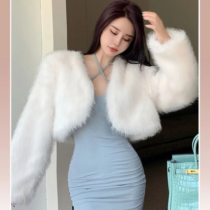 Fur Coat Women 2024 Autumn Winter New Short Top Fur Jacket