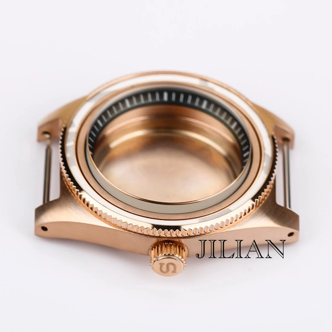 

Golden 40mm NH35 Case Stainless Steel 62Mas Case Waterproof Watch Case Fit NH35 NH36 Mechanical Movement Seiko Case Watch Parts