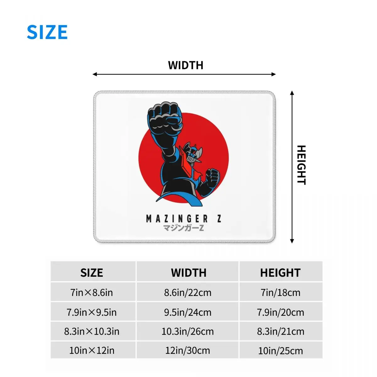 Mazinger Z Goldorak Actarus Grendizer Mask Mouse Pad Computer Keyboard Mouse Mat Gaming PC Laptop Desk Mat Office Table Mats