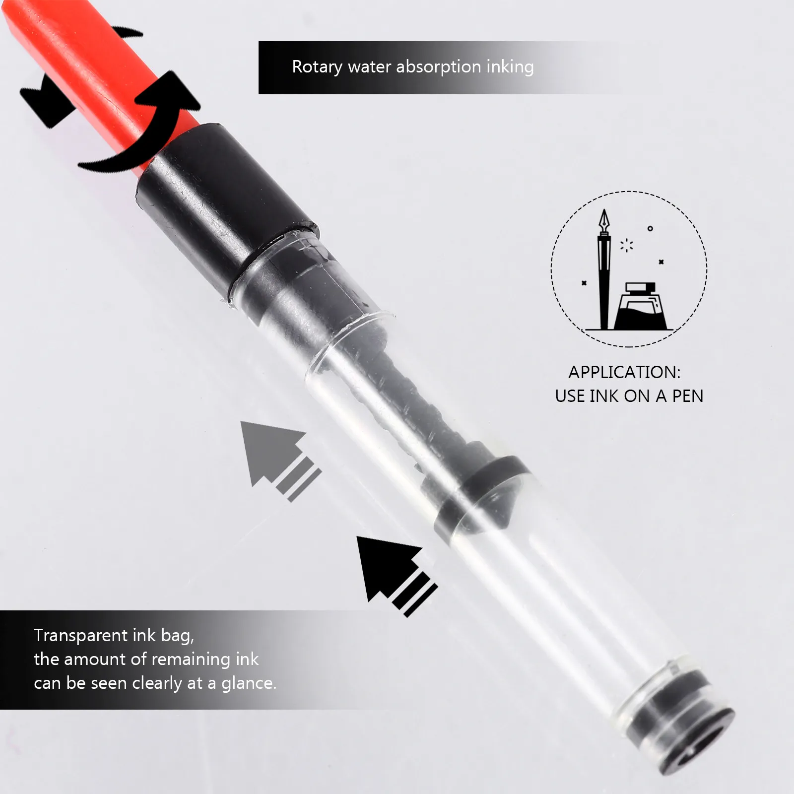 

10 шт. абсорберов чернил для перьевых ручек, защита от протечек, простая установка, многоразовое устройство для поглощения чернил, для студентов