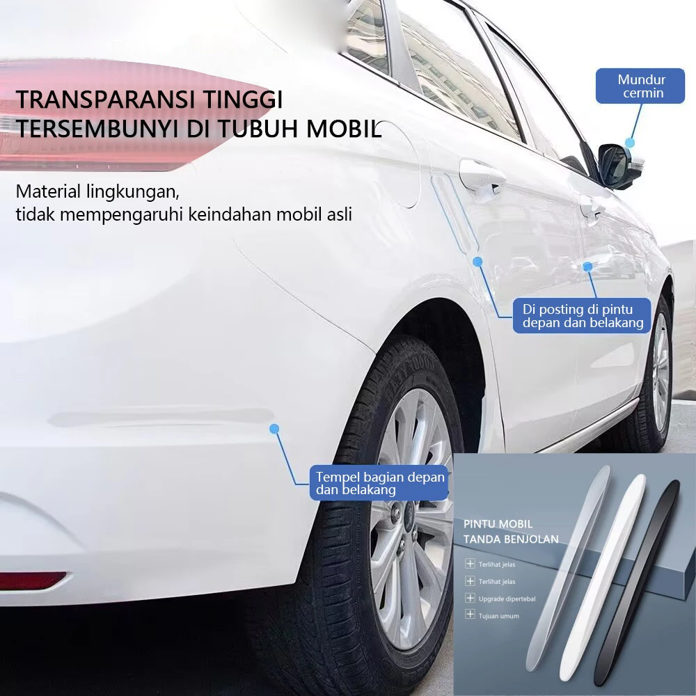 

4PCS Universal Front Rear Bumper Corner Protector Guard Car Anti-collision Protection Decoration Strip Auto Accessories New