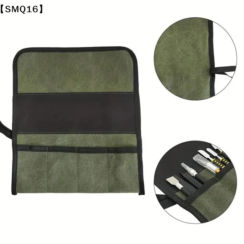Multiple Pocket Multi-Purpose Roll Up Tool Bag Oxford Cloth Wrench Pouch Screwdrivers Drills Storage Case Bag Hanging Tool【SMQ】