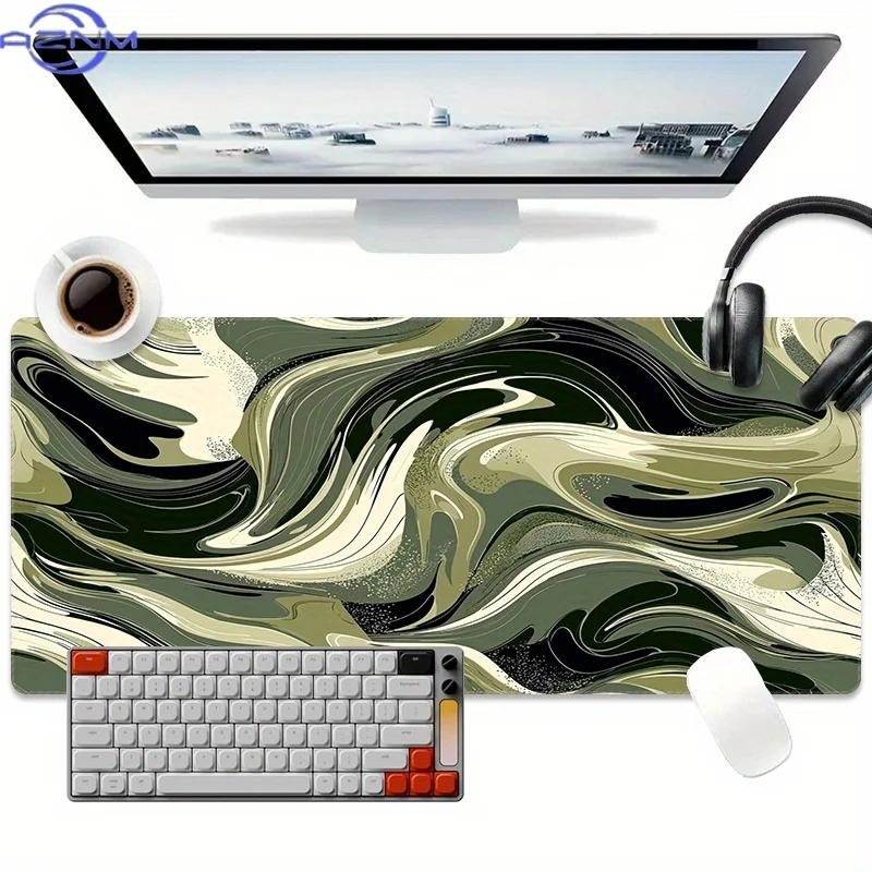 1pc Mouse Pad Extra Grande par - Desk Setup Black And White avaliação e preço