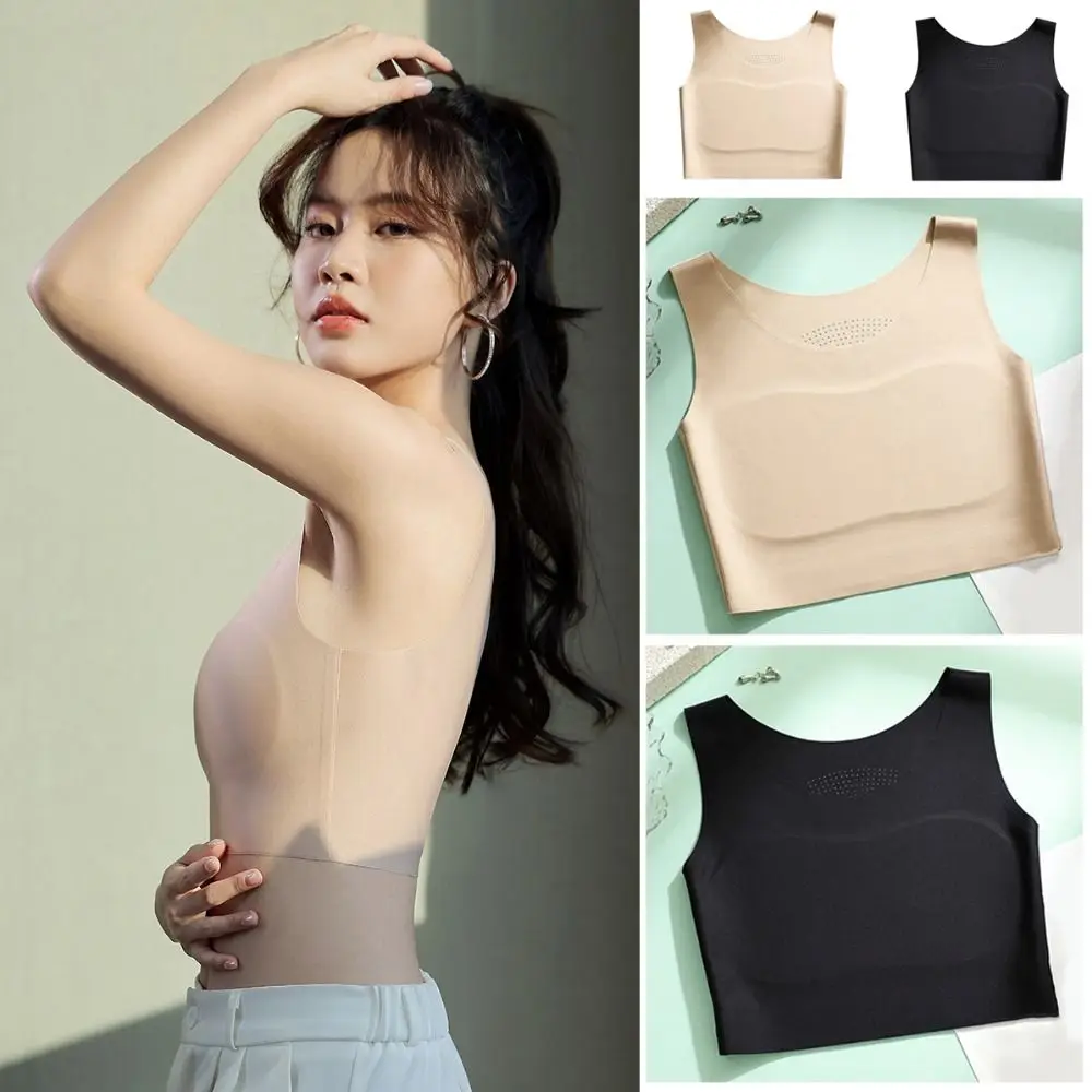 

Solid Color Ice Silk Wireless Bra Ultra-thin U Neck Underwear for Women Lingerie Slim Girls Seamless Bra Girl
