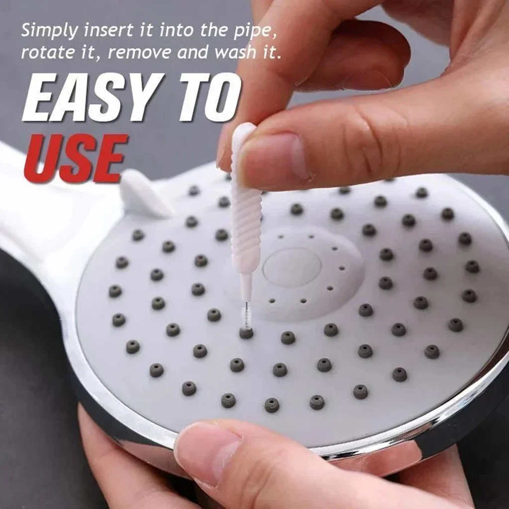 10 pcs Faucet Shower Head Cleaning Brush White Brush Pore Gap Anti-clogging Nylon For Kitchen Toilet Phone Hole Clean Brushes