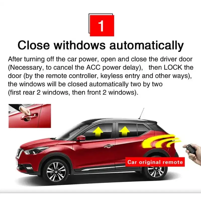 window cloAuto Mirror Folder Spread Power Window Closer Open Kit For Suzuki Vitara/Baleno 2016-2023/Swift 2018-2023/Ciaz/Eritiga