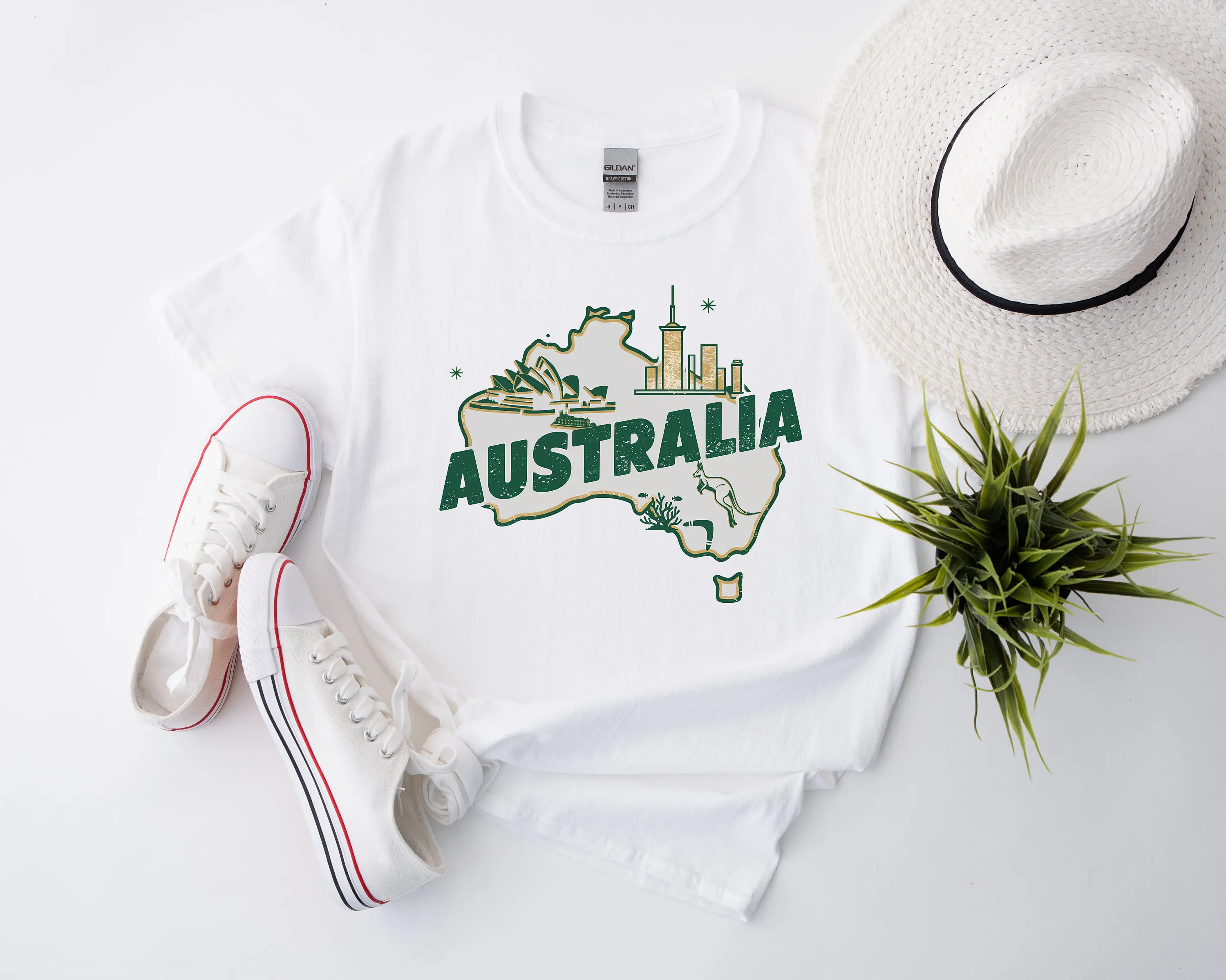 

Retro Australia T Shirt Travel Country For Traveler Lover Trip