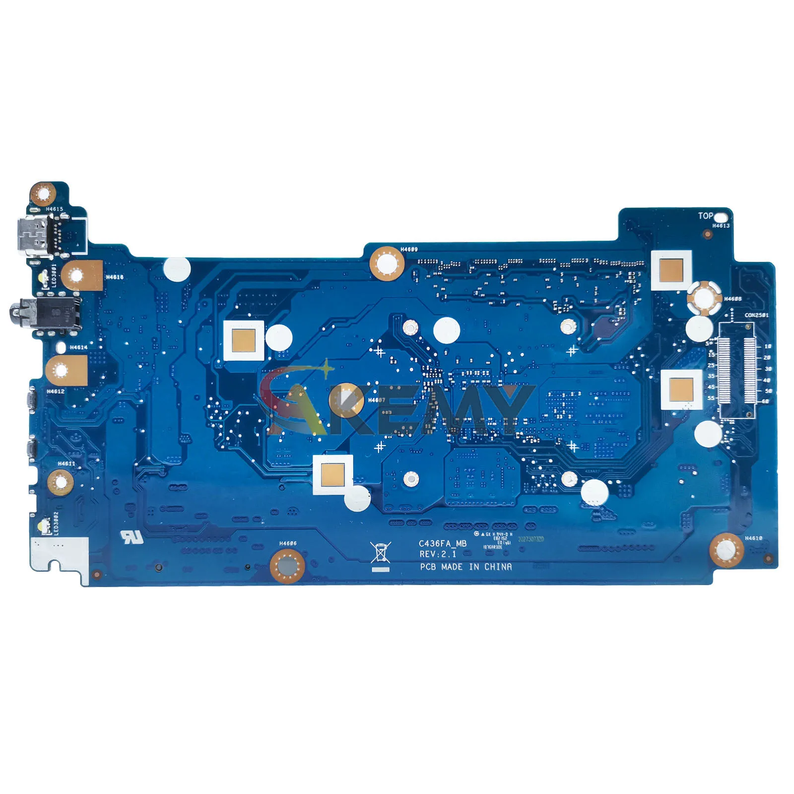 C436FA C436F Laptop Motherboard For ASUS Chromebook C436FA Notebook Mainboard With 10th Gen I3 i5 i7 100% tests OK fast shipping