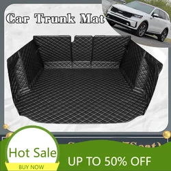 Car Trunk Mat For Kia Sorento MQ4 2021 2022 2023 7seat Dirt-resistant Fully Surrounded Trunk Mat Rear Cargo Tray Car Accessories