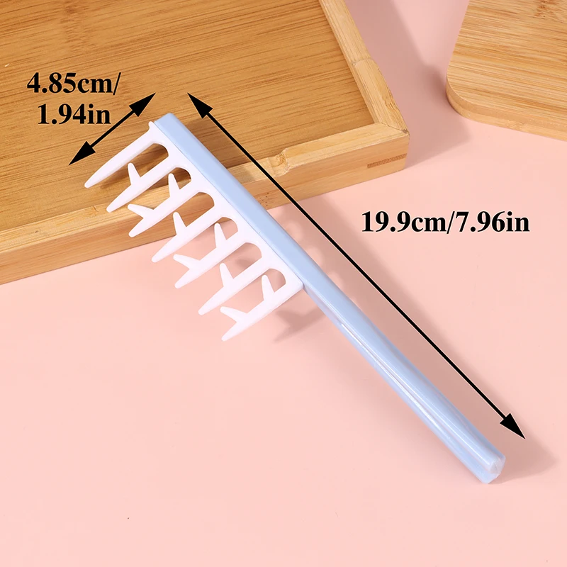 Hair Styling Curly Fluffy Brush Salon Scalp Massage Z Shape Combing Brush Smoothing Heatless Curl Combs Barber Tools image 6