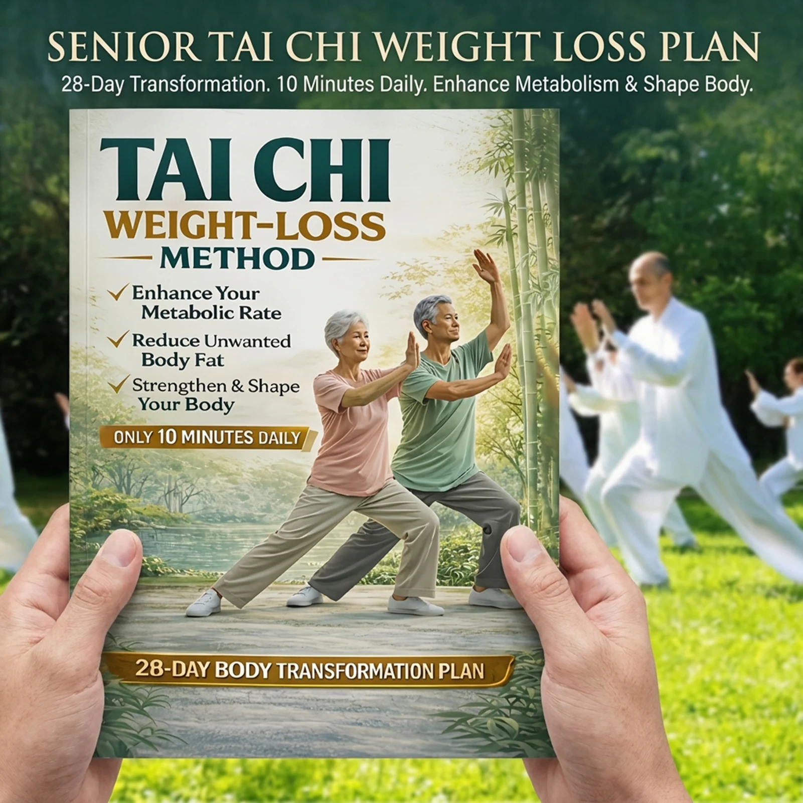

Tai Chi Weight Loss Plan Books For Elderly Daily 10 Minute Exercise Guide With Clear Illustrations