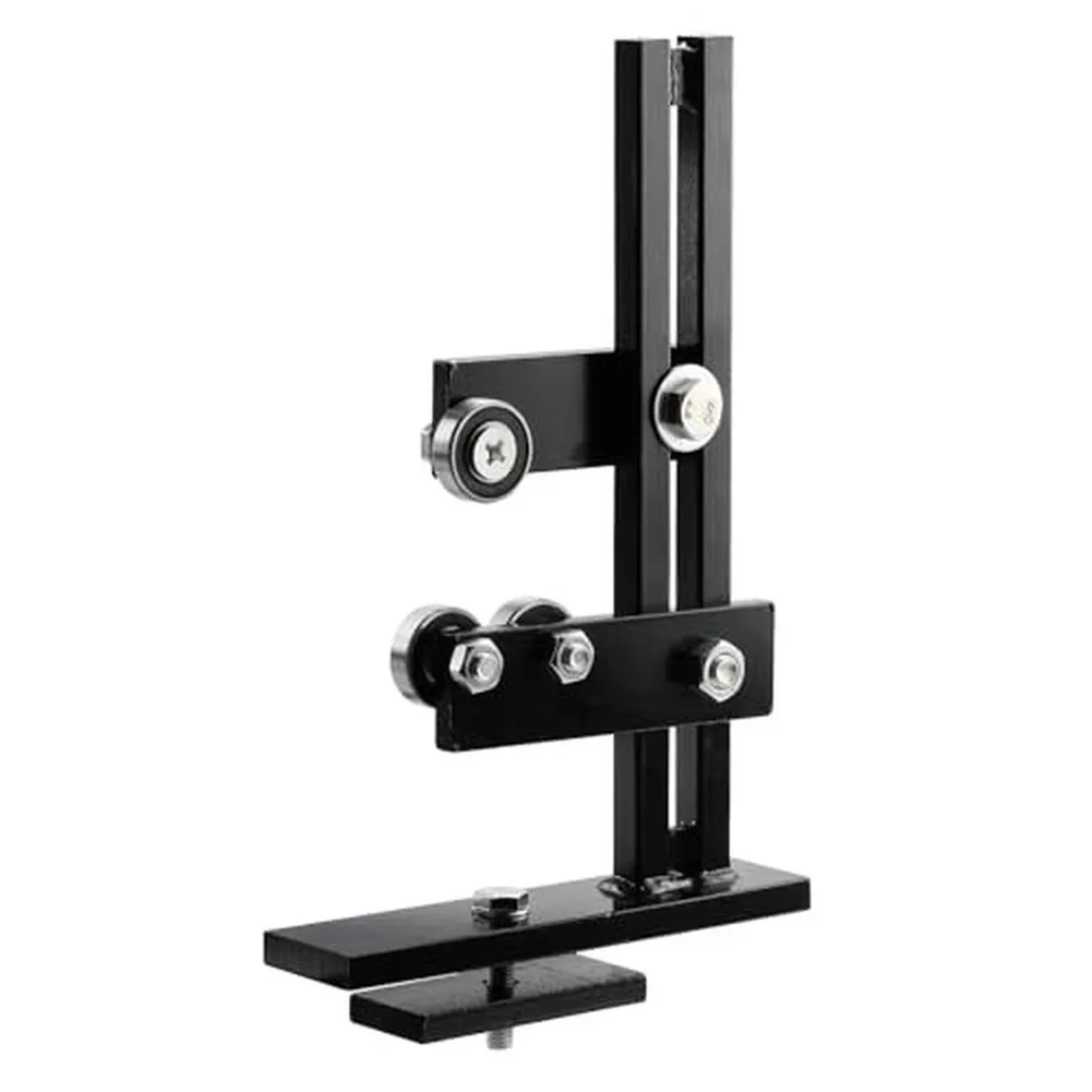 Wood Lathe Steady Rest L Design with Heavy-Duty Cast Iron Frame and Independently Tunable Wheels for Precision Turning Support