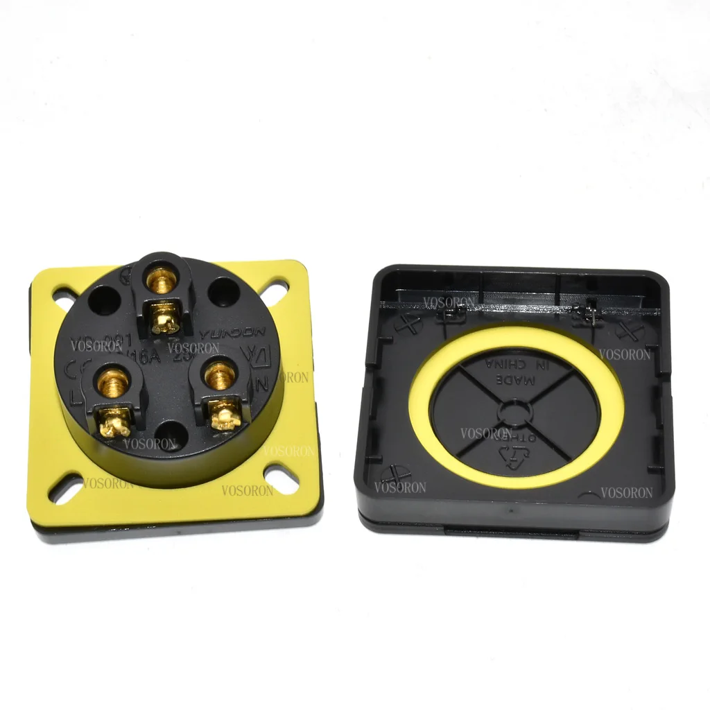 EU US AU UK Universal Waterproof Industrial Socket 10A 250V IP44 AC Power Connector Plug Electrical Socket With cover