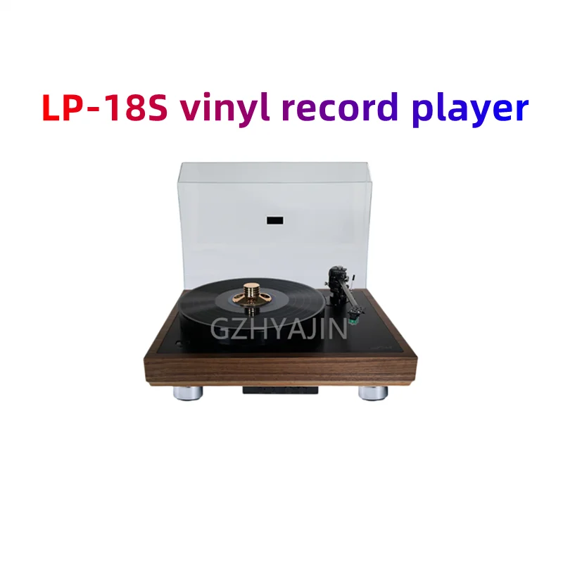 New LP-18s vinyl record player, with tonearm cartridge, disc repression governor.